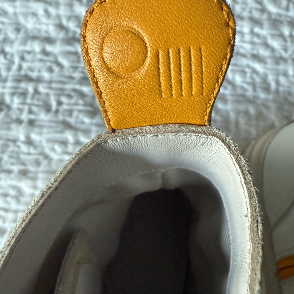 Stylish Oncept White and Tan High-Top Sneakers - Picture 8 of 11